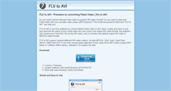 Desktop Screenshot of flvtoavi.com